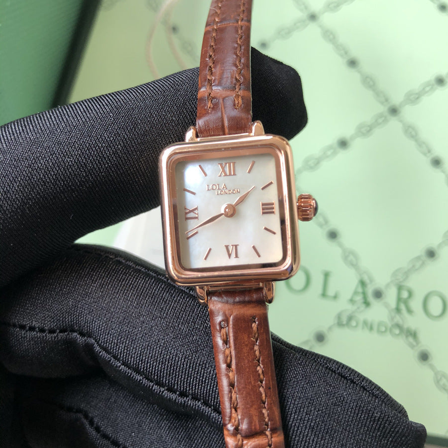 First-hand source watch business casual square women's watch waterproof ladies watch high quality full set packaging