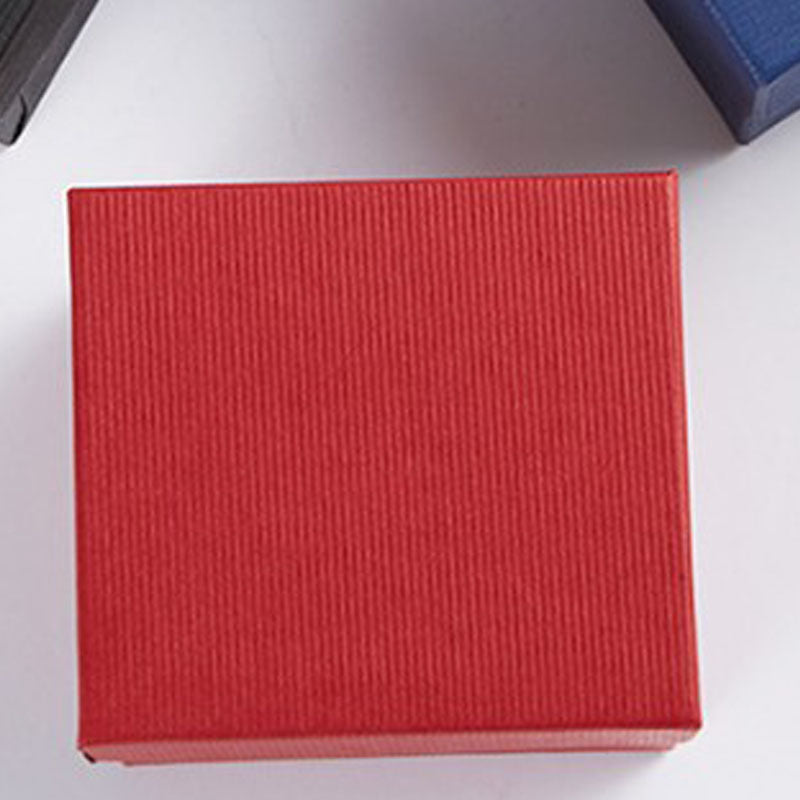 Household Simple Striped Square Watch Box