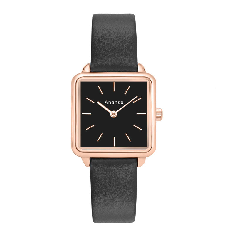 Waterproof Square Ladies Watch Movement