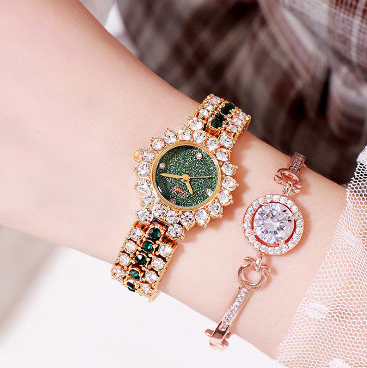 Fashion Personality New Green Ladies Watch