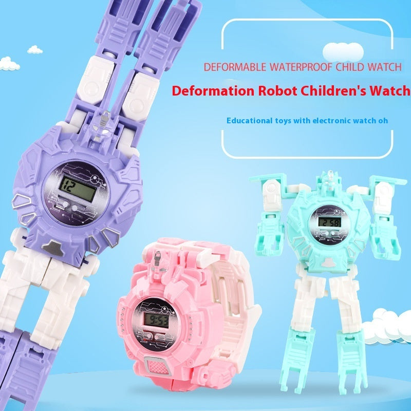 Children's Deformation Robot Watch Garden Small Gift Reward Prize