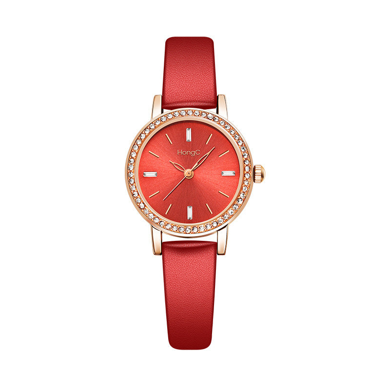 Women's Watch Student Fashion Diamond Quartz Watch