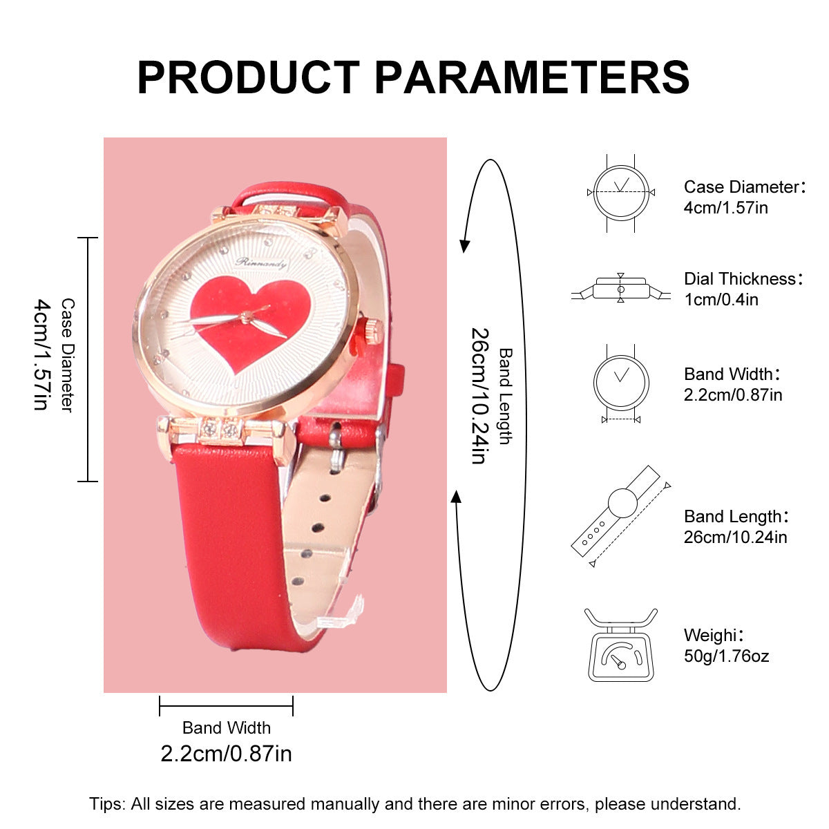 Watch Suit Perfume Watch Ear Studs