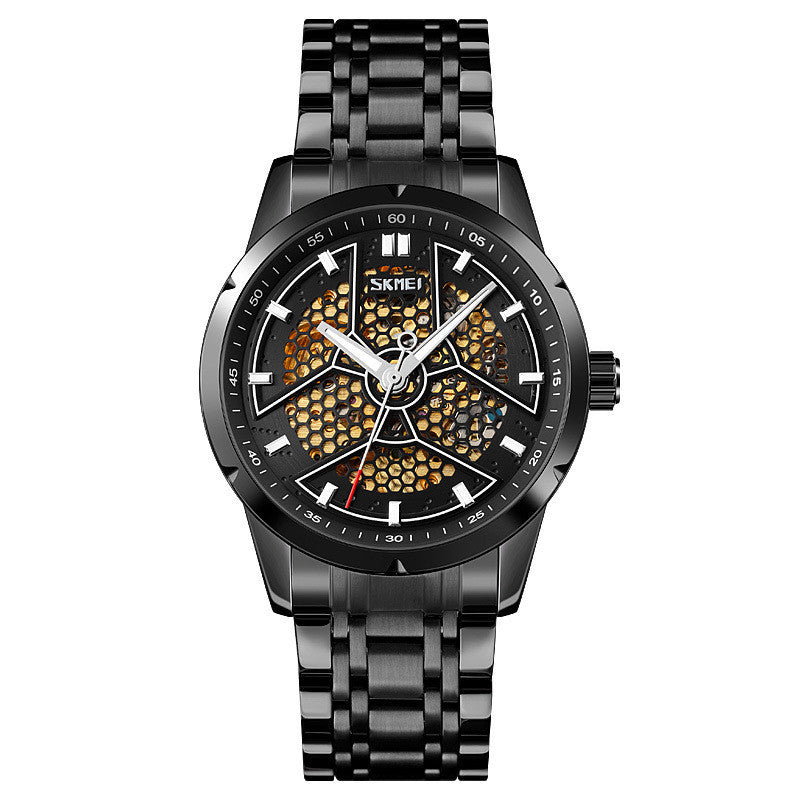 Creative Honeycomb Automatic Men's Skeleton Mechanical Watch