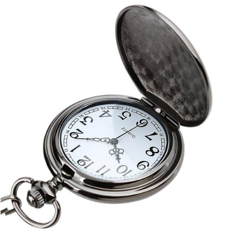 Glossy Pocket Vintage Quartz Flip Pocket Watch