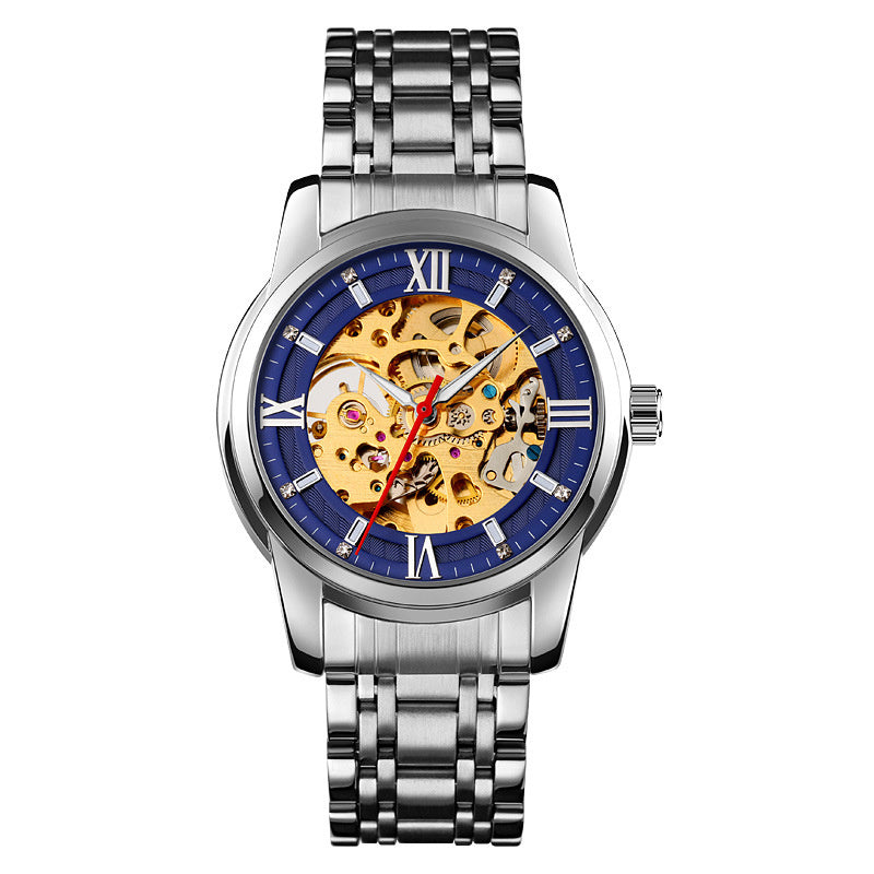 Fashion Temperament Automatic Mechanical Men's Leather Business Watch