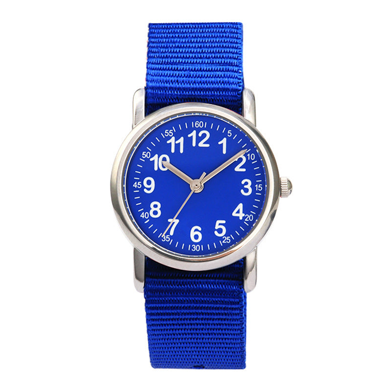 Primary School Student Watch Fashion Woven One-piece Cute Children's Waterproof Quartz Watch