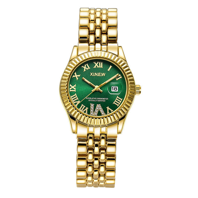 Children's Fashion Casual Alloy Belt Calendar Quartz Watch