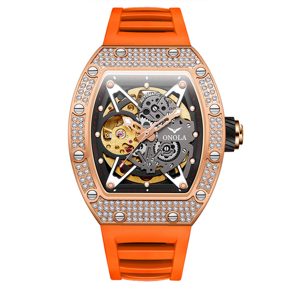 Fully-jeweled Automatic Mechanical Watch Men