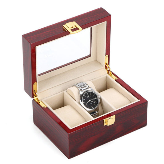 Wooden glass sunroof watch box