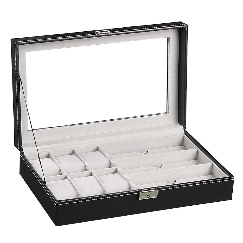 Wooden Black Watch Jewelry Storage Box