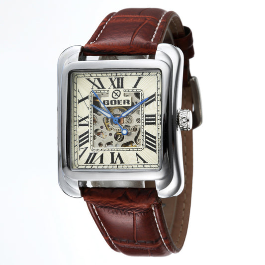 Automatic skeleton mechanical watch