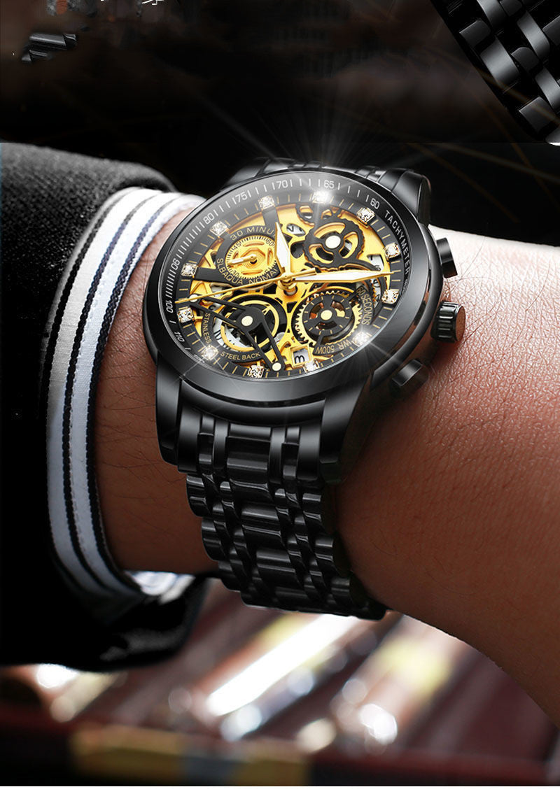 Multifunctional fashion high-end men's watch