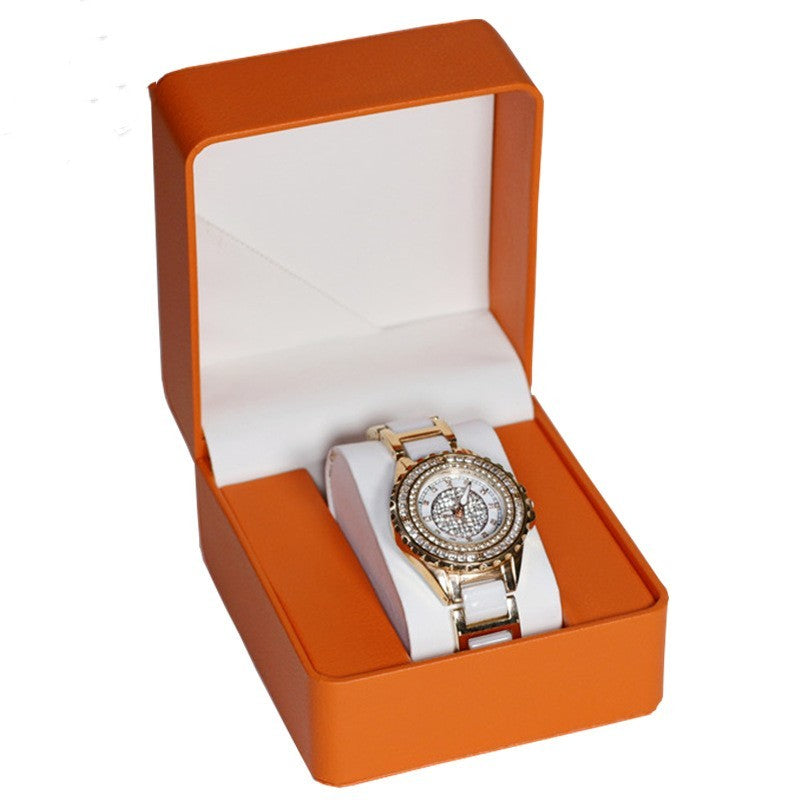 Watch Box Jewelry Storage Flip PU
