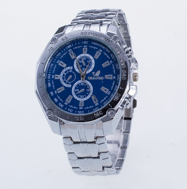 Fashion Silver Stainless Steel Mens Watches Top Brand Luxury Watch Men Sport Clock Man Casual Wristwatch Relogio Masculino 