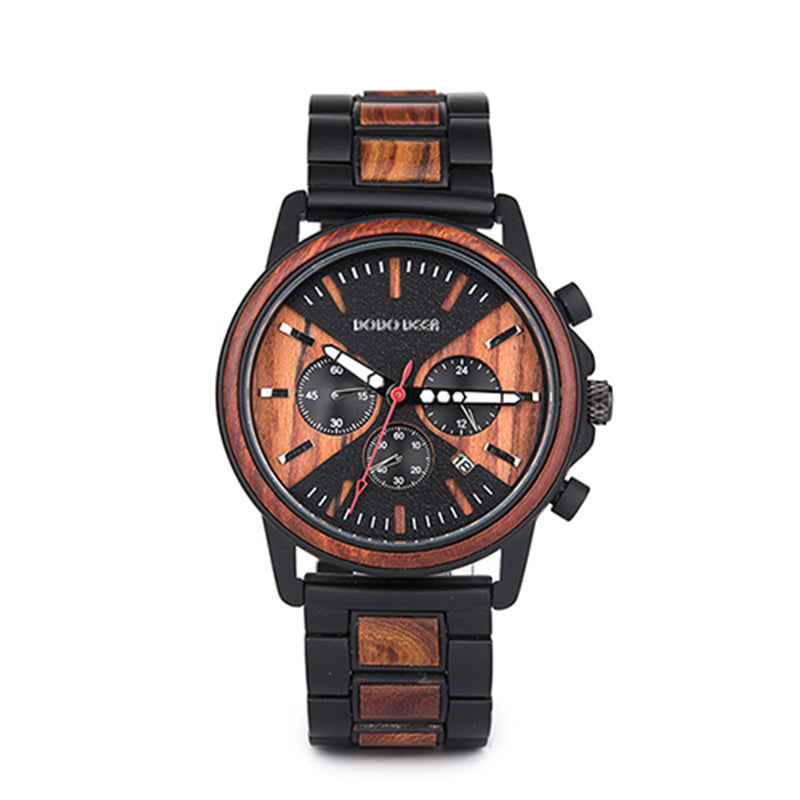 Wooden wrist watch