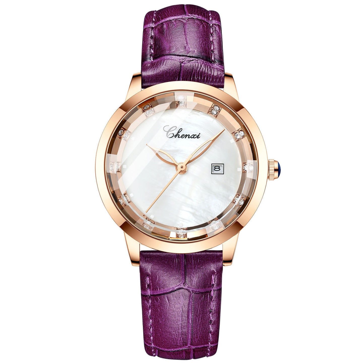 Leather Waterproof Diamond Watch Ladies Watch