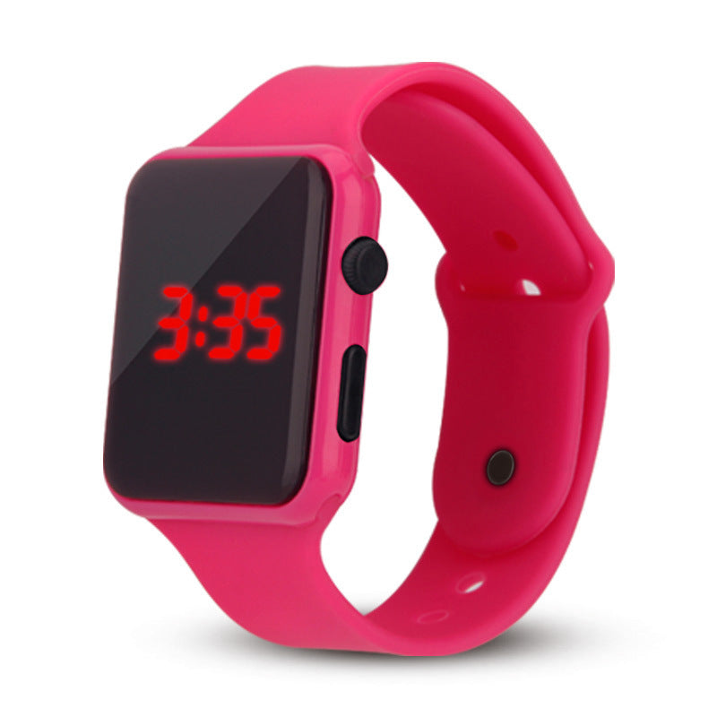 Compatible with Apple, LED kids square watch