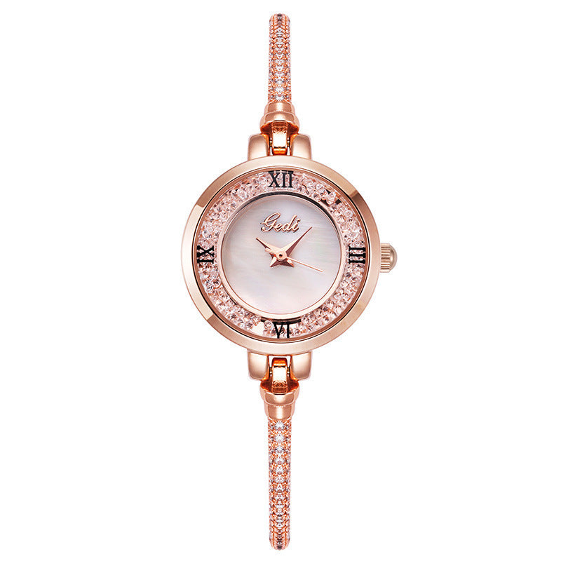Bracelet Watch Simple Temperament Round Diamond Ladies watch 