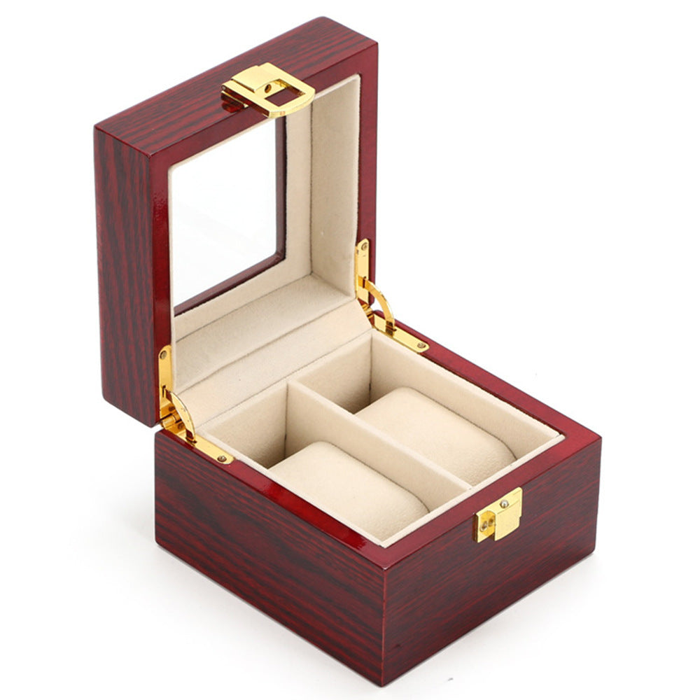 Wooden glass sunroof watch box