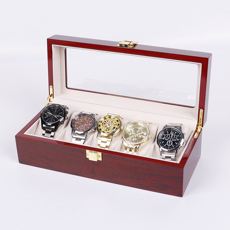 Baking Paint Watch Varnish Watch Storage Display Wooden Box