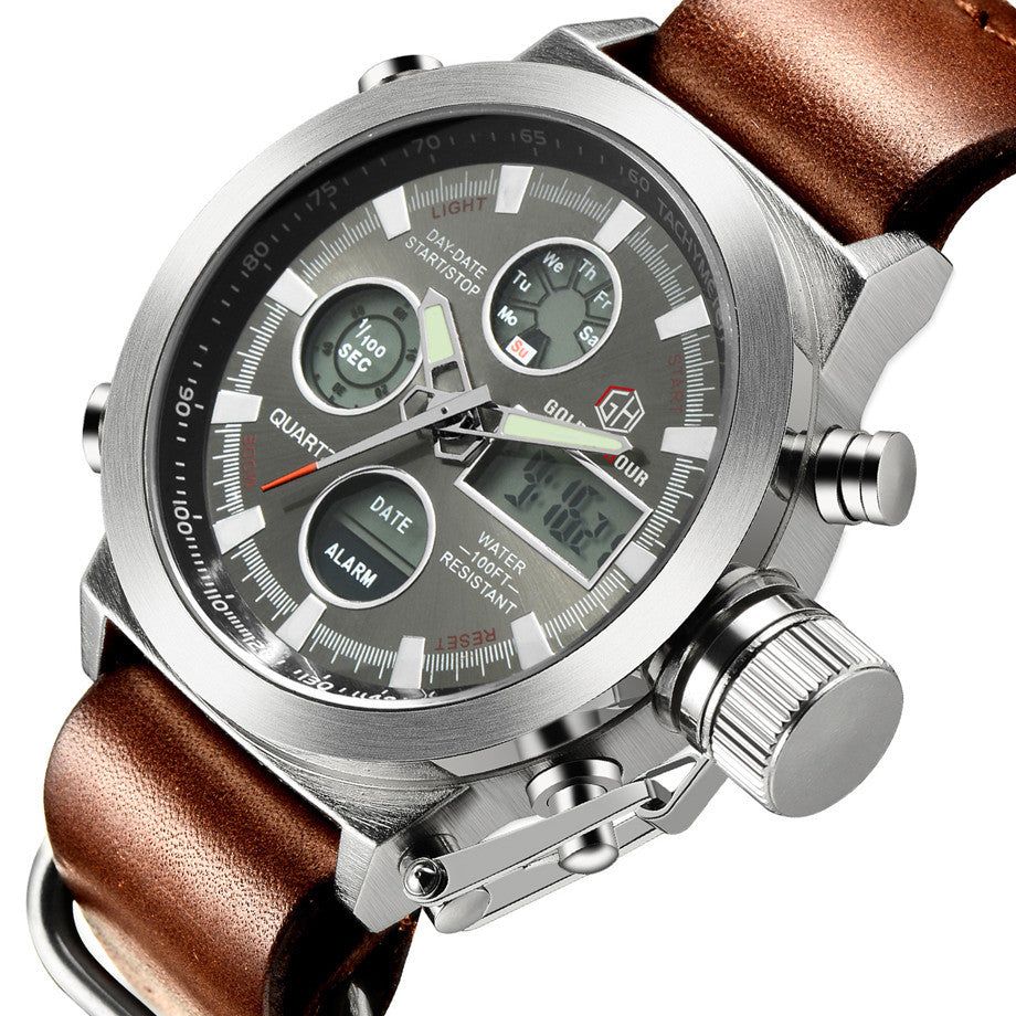Relogio Masculino Luxury Brand Men Watches Men's Quartz Hour Analog Digital LED Sports Watch Men Army Military Wrist Watch 