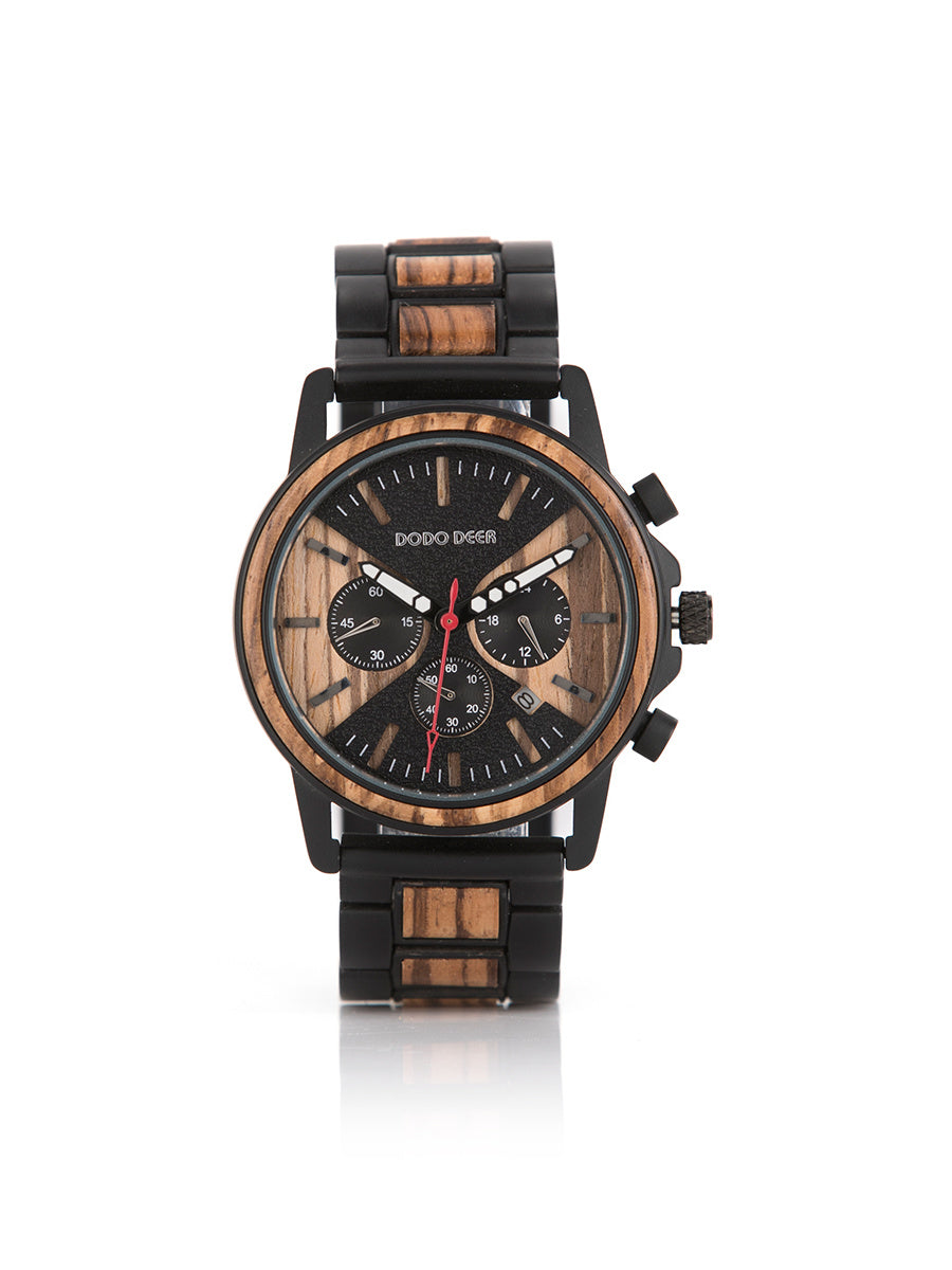 Wooden wrist watch
