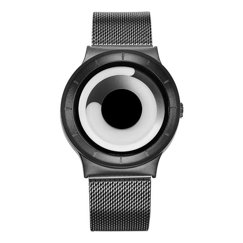 Sinobi couple watch trend contrast color creative needle-free vortex concept watch quartz watch men's cross-border 9659