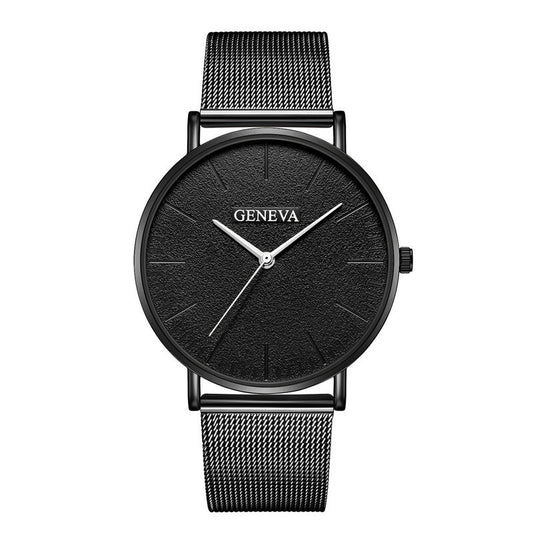 Mesh belt alloy ultra-thin quartz watch