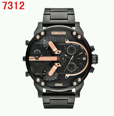 Large dial casual quartz watch