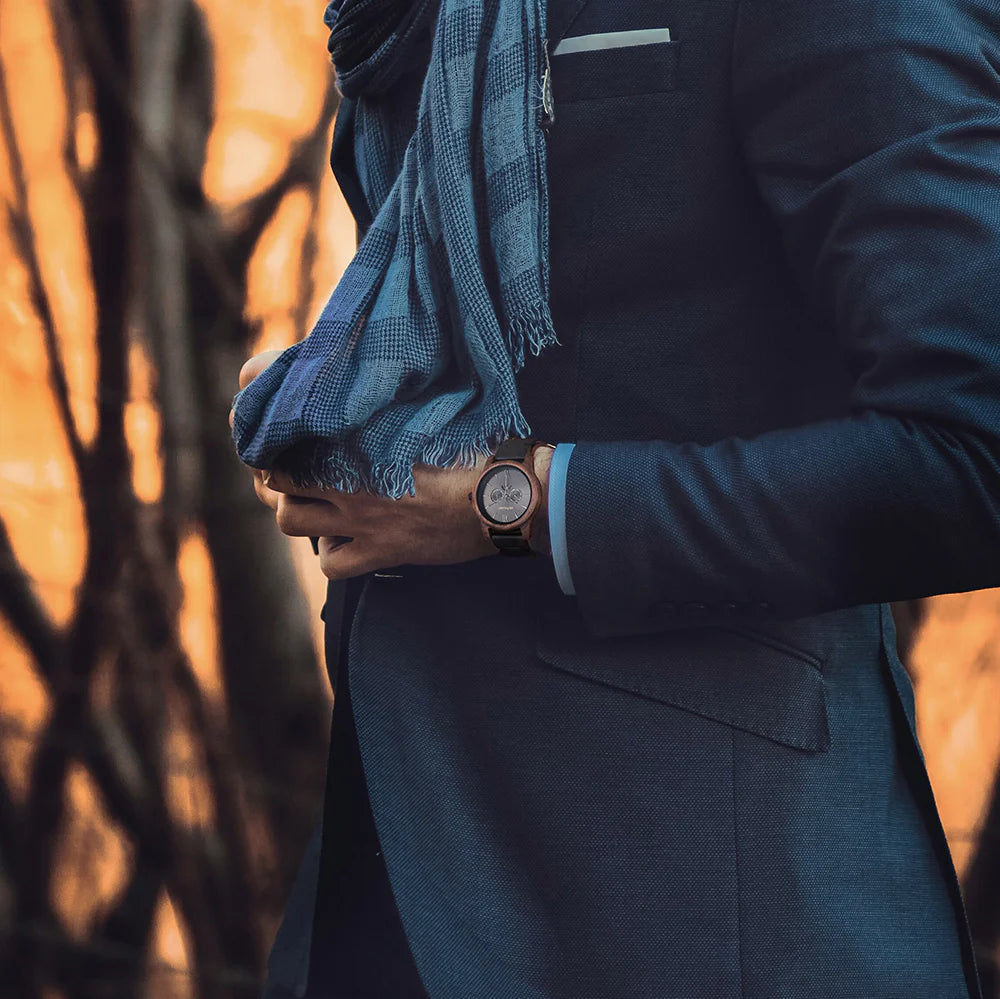 BELLAMACINA.STORE Engraved Walnut for Men Personalized Wooden Watch Day of the Week