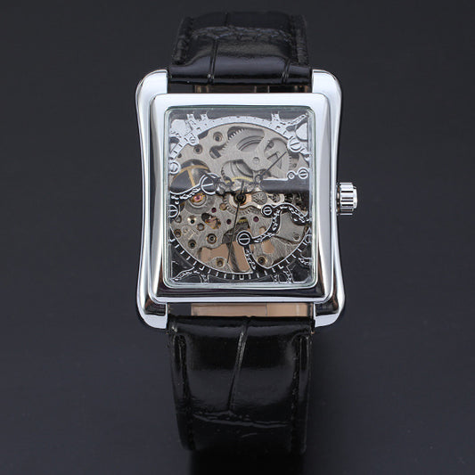 Men's mechanical skeleton watch