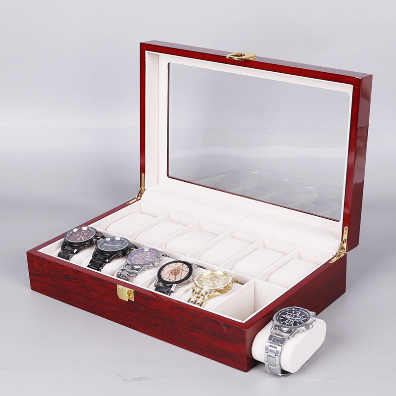 Baking Paint Watch Varnish Watch Storage Display Wooden Box