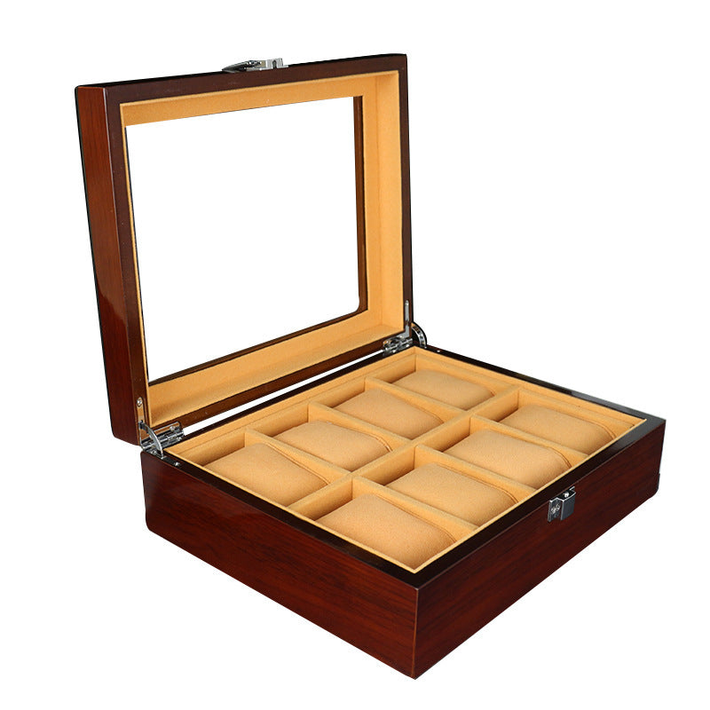 8-digit paint watch wooden box
