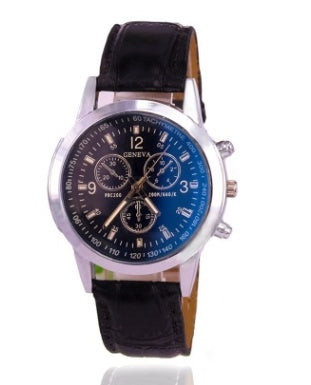 Faux Leather Analog Watch Waterproof
