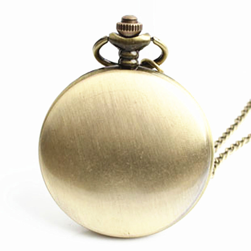 Glossy Pocket Vintage Quartz Flip Pocket Watch
