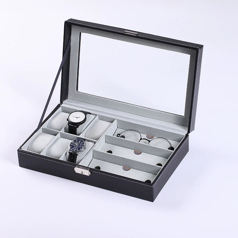 6-bit Watch Box 3-bit Glasses Window Watch Glasses Case