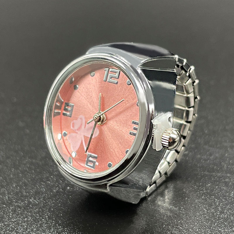 Simple All-match Fashion Men And Women Couple Alloy Shell Ring Watch