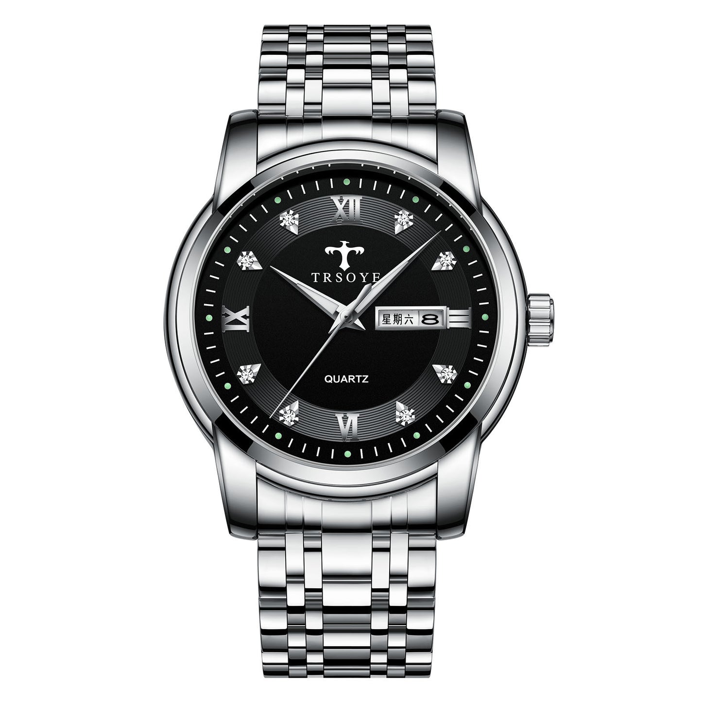 Casual Fashion Watch Calendar Luminous Waterproof Men's Quartz Watch