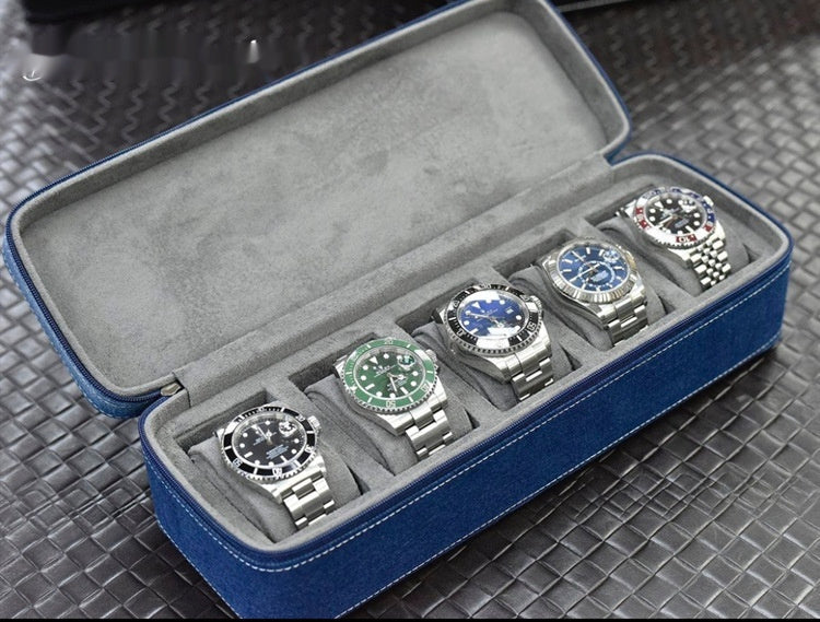 Household Portable Velvet Watch Storage Box