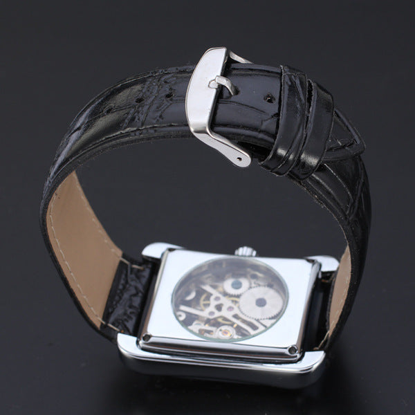 Men's mechanical skeleton watch