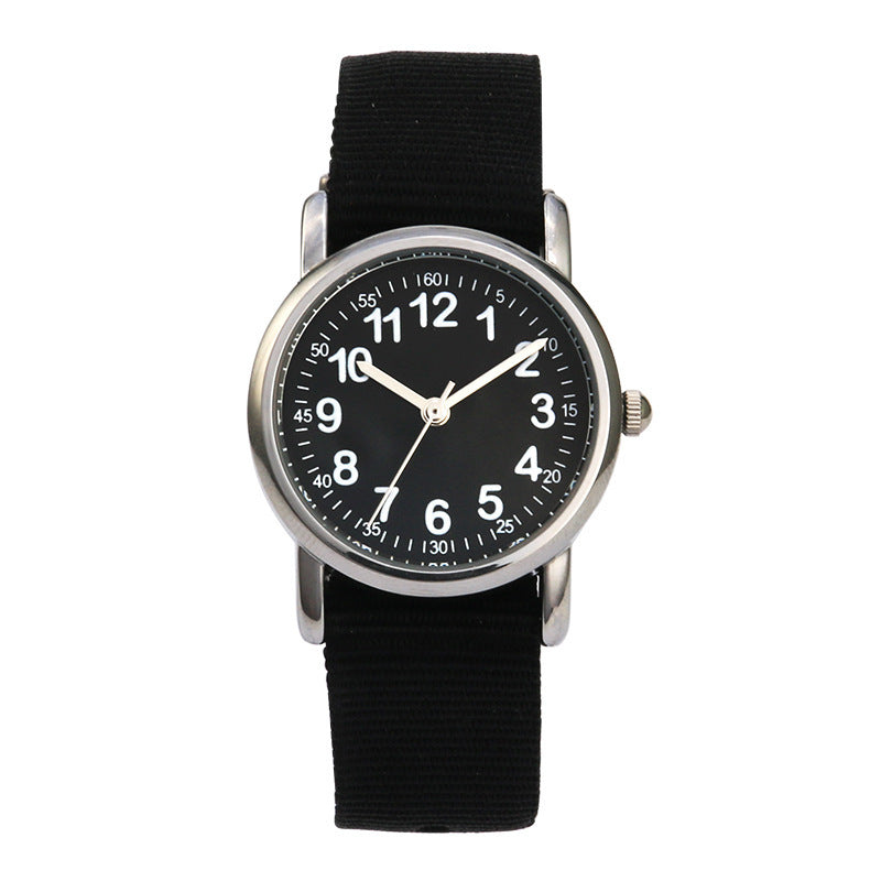 Primary School Student Watch Fashion Woven One-piece Cute Children's Waterproof Quartz Watch