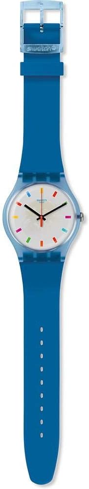Swatch Orologio Analogico Quarzo Uomo con Cinturino in Silicone SUON125