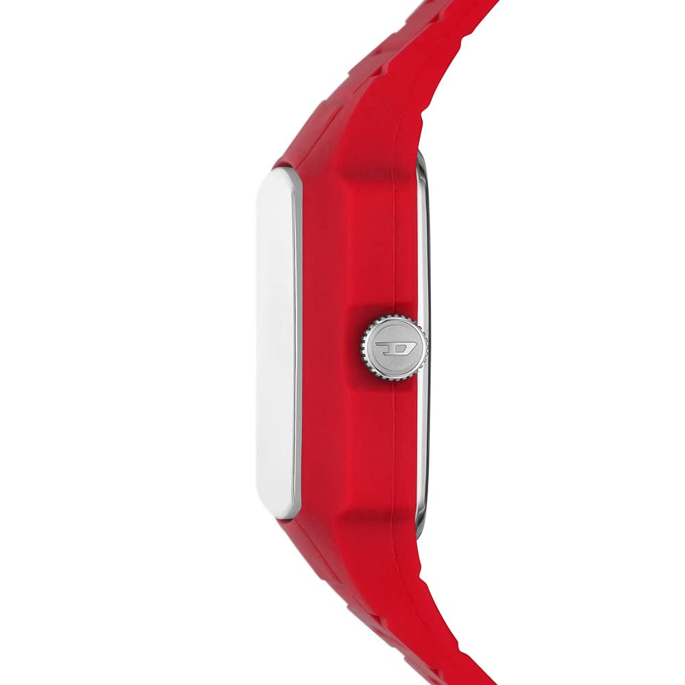 Diesel Orologio Cliffhanger da uomo, Movimento al quarzo a tre lancette con Cinturino in silicone, acciaio inox o pelle