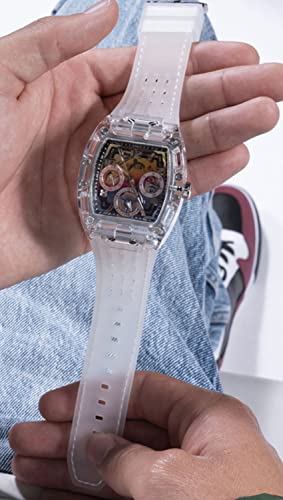 Guess US Men's Rainbow Ombre Multifunction Watch
