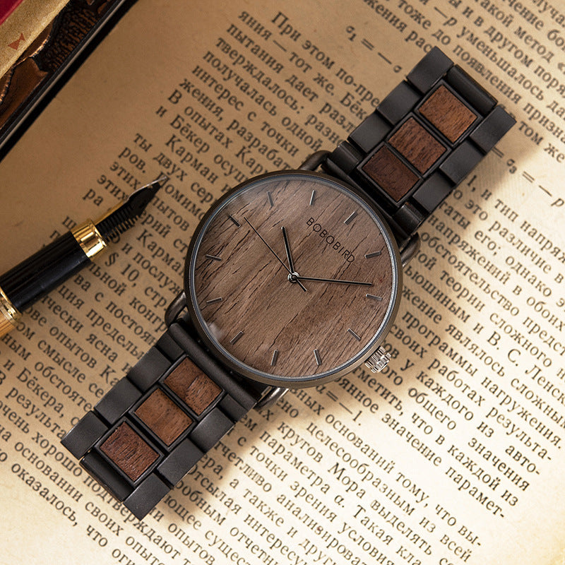Literary And Artistic Men's Youth Fashionable Casual Wooden Watch