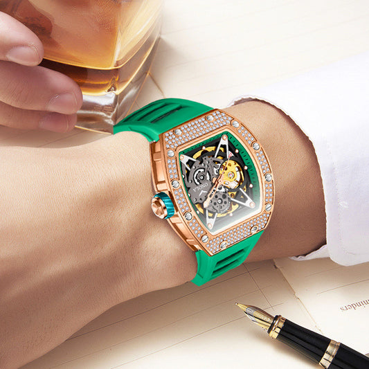 Fully-jeweled Automatic Mechanical Watch Men