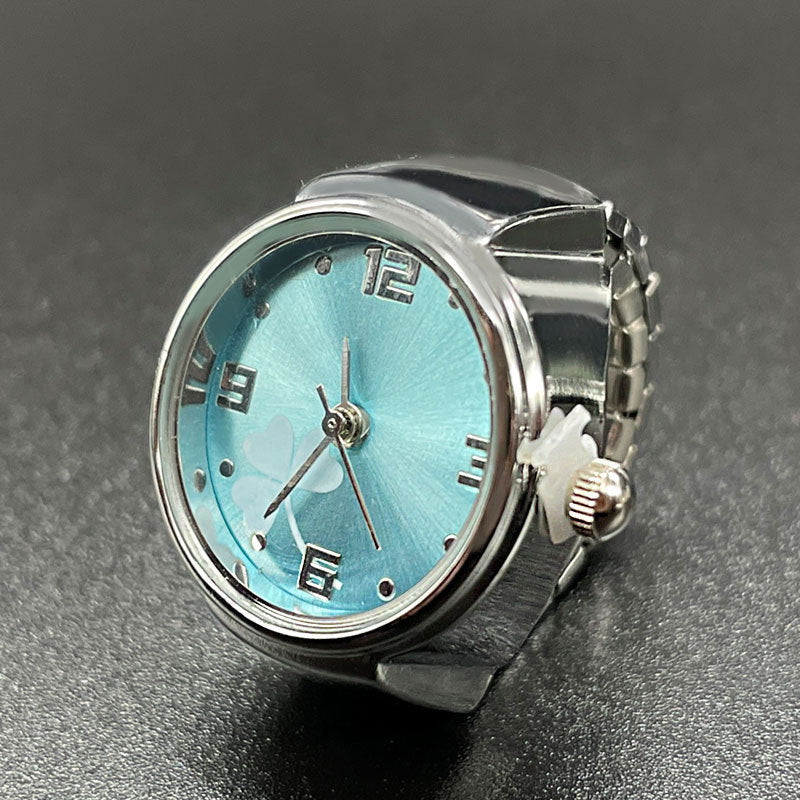 Simple All-match Fashion Men And Women Couple Alloy Shell Ring Watch