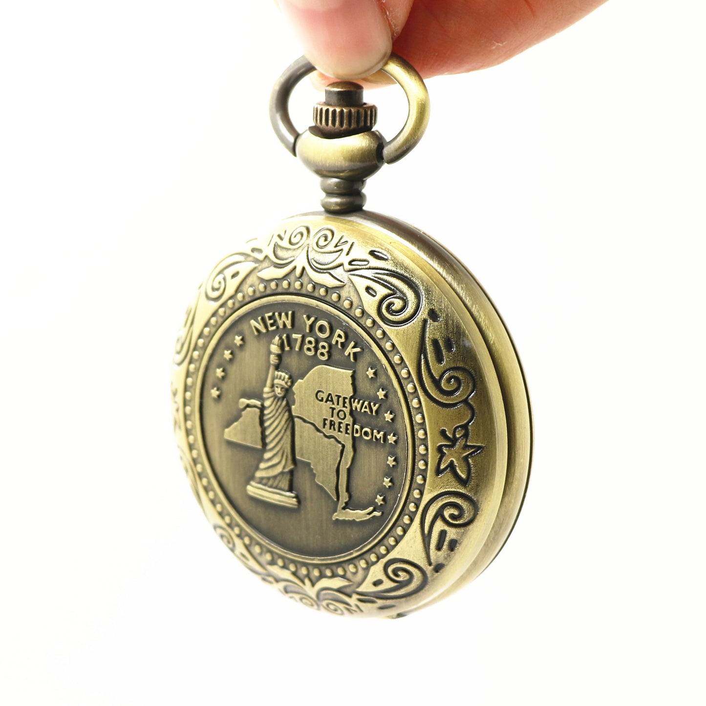 Outdoor Vintage Zinc Alloy Flip Cover Pocket Watch Compass