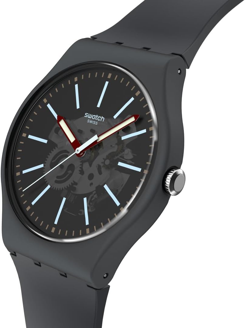 Swatch - Orologio in plastic. grigio-grigio-grigio